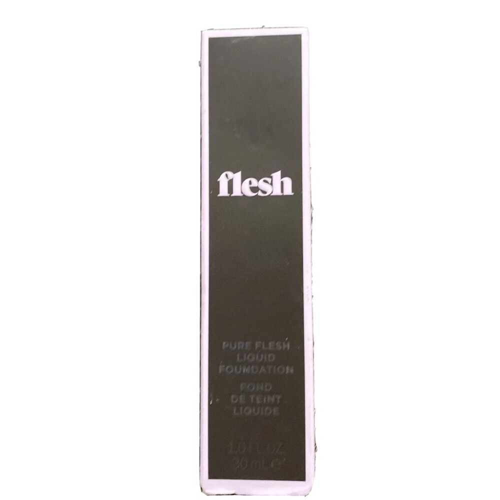 FLESH Pure Flesh Liquid Foundation MILK 02 Warm Peach Cool Fair Skin Clean NIB